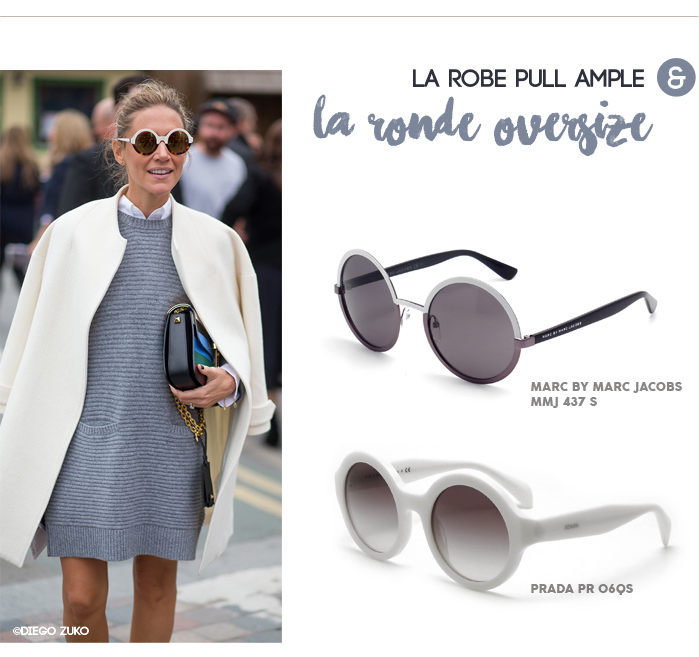 Fashion week londres - gafas redondas oversize