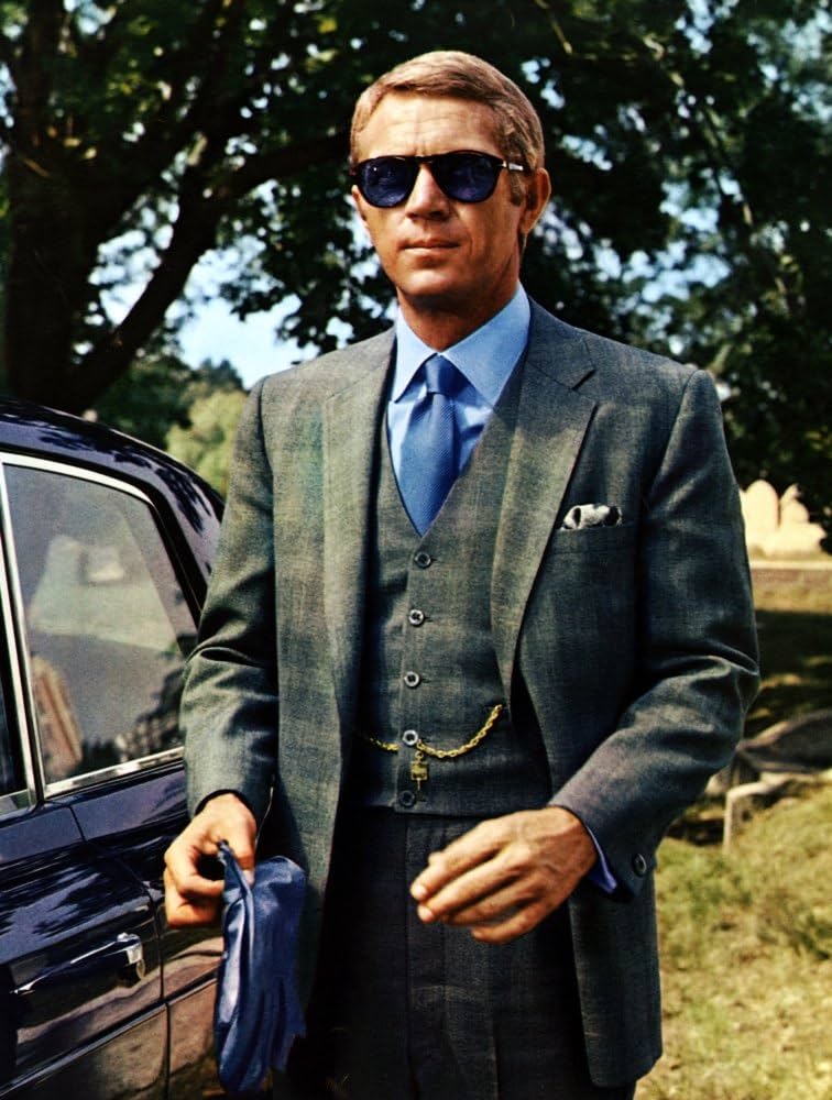 Steve McQueen con Persol 714 en The Thomas Crown Affair