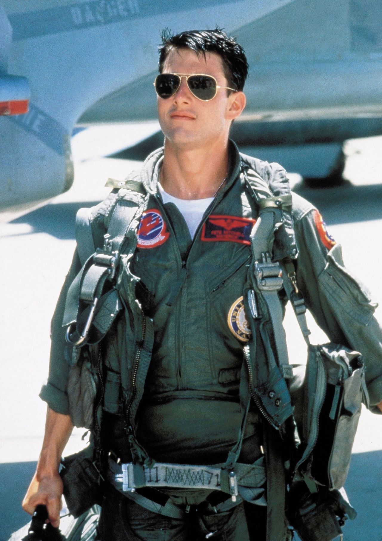 Tom Cruise con Ray-Ban Aviator en Top Gun