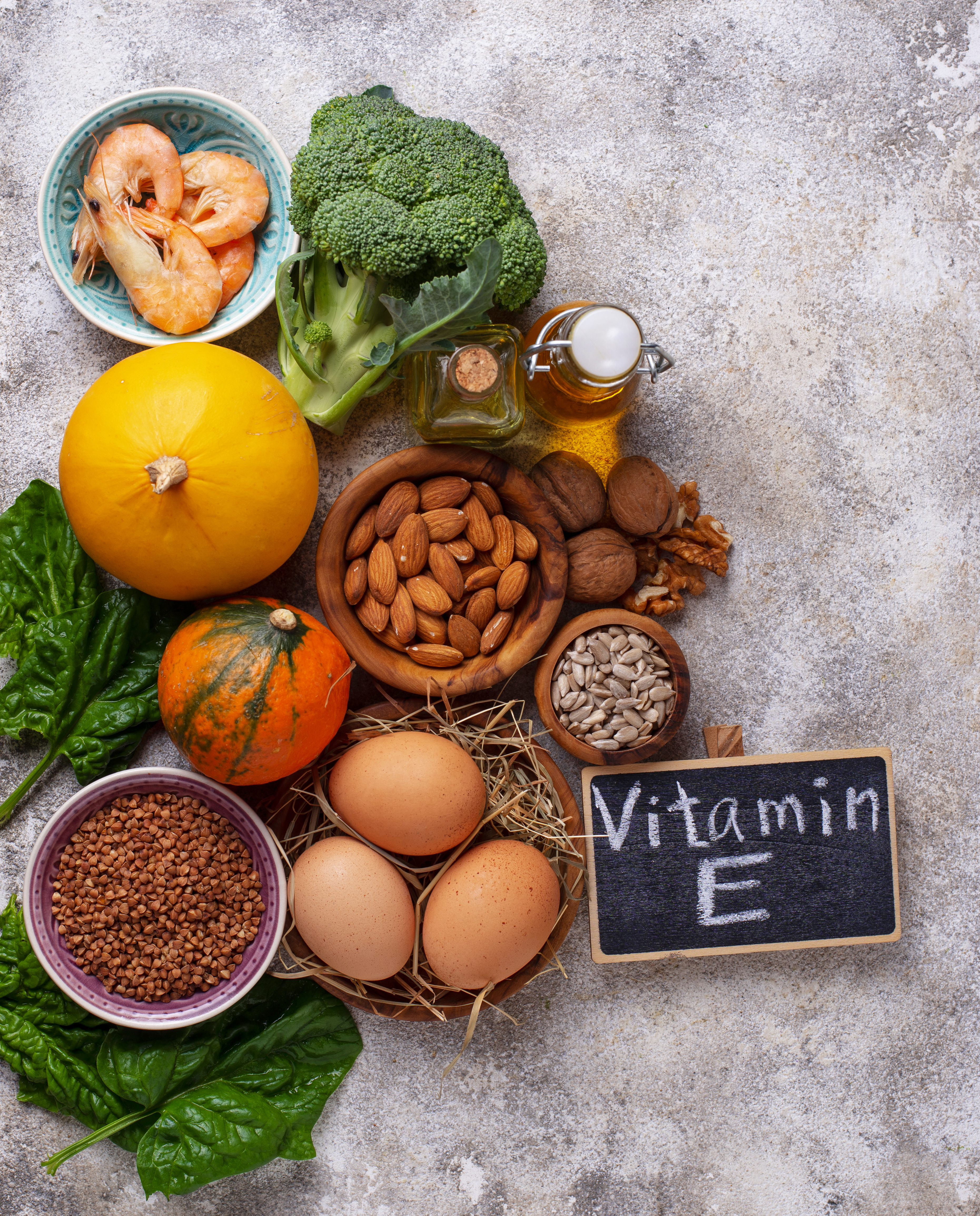 Fuentes naturales de vitamina E y antioxidantes