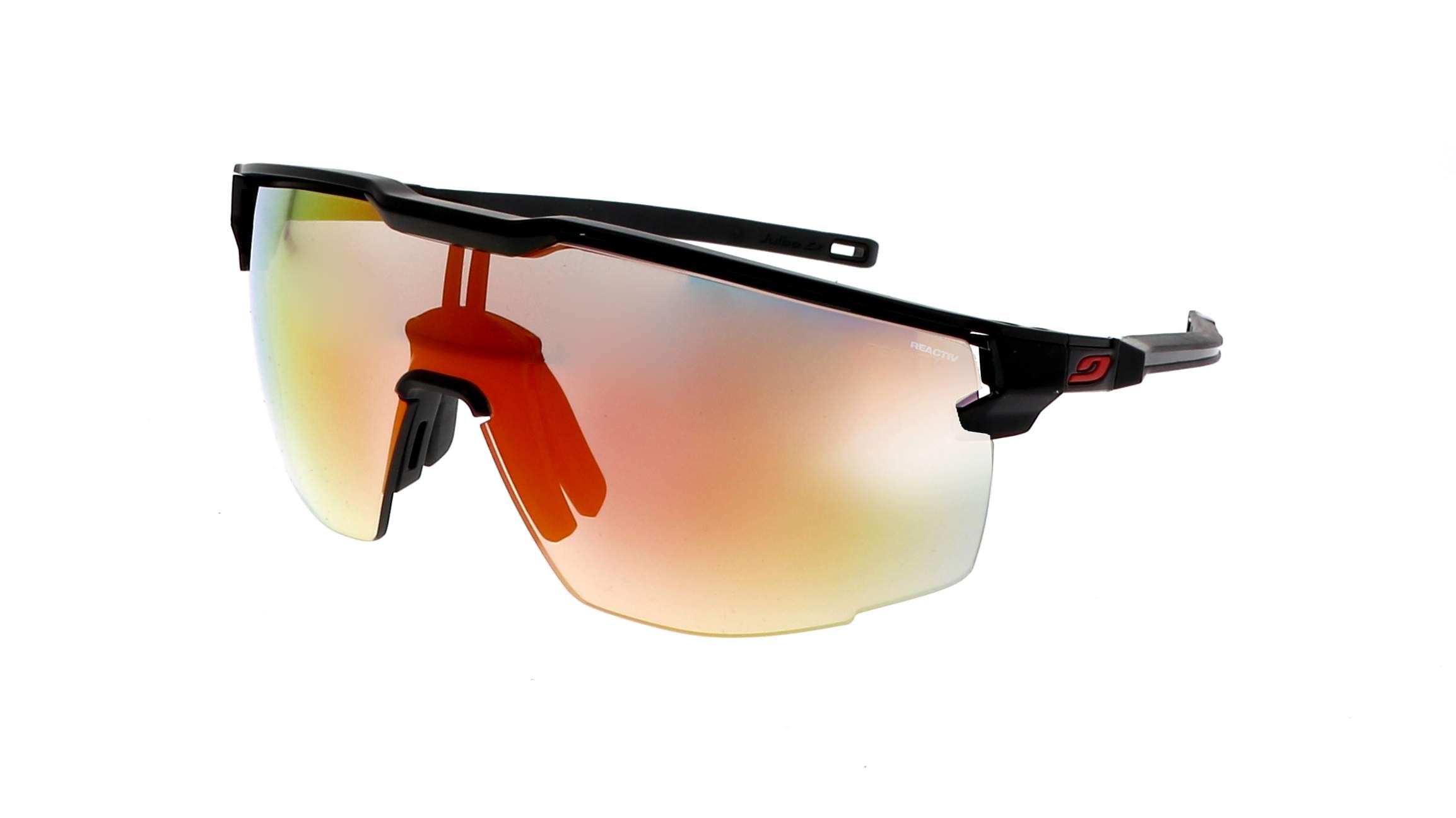 Julbo Ultimate negro mate con lentes Reactiv espejo fotocromáticas