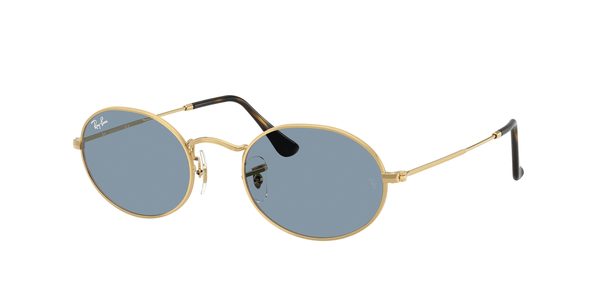 Ray-Ban Oval RB3547 arista con lentes gris-azules
